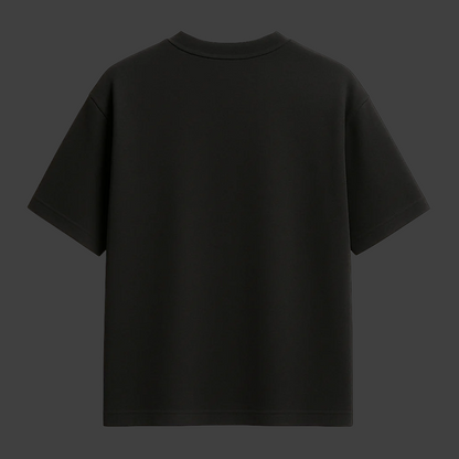 Black t-shirt on a transparent background